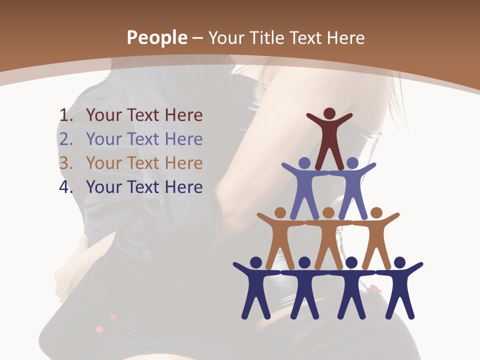 Model Hip Blonde PowerPoint Template