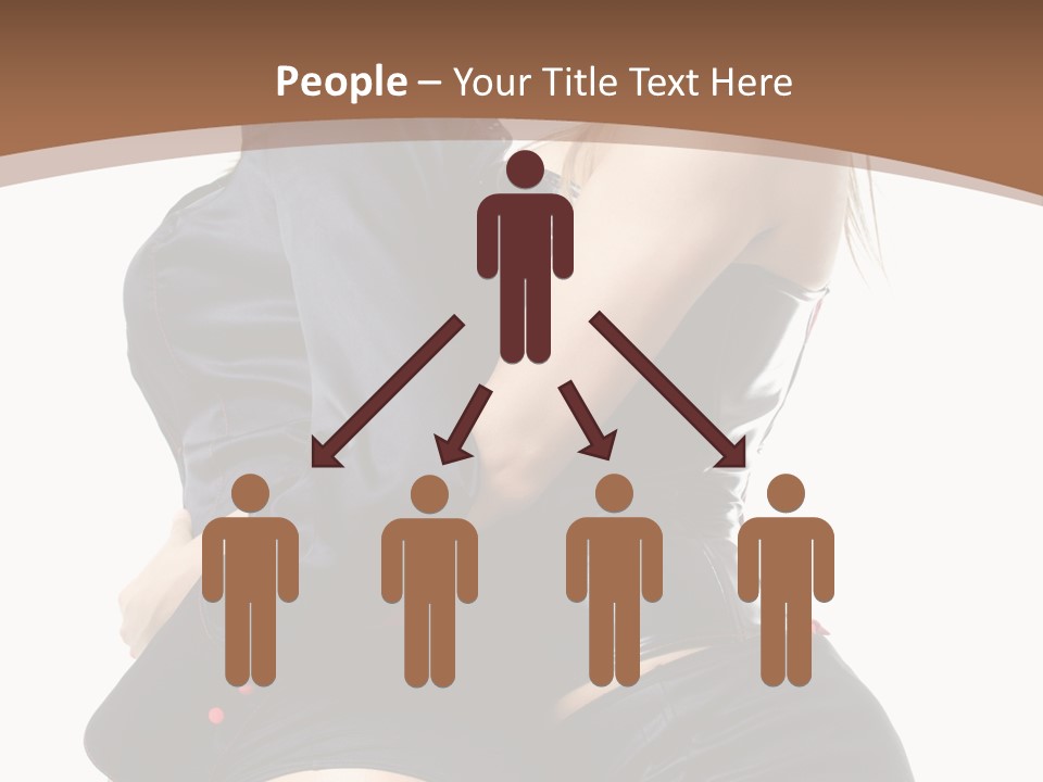 Model Hip Blonde PowerPoint Template