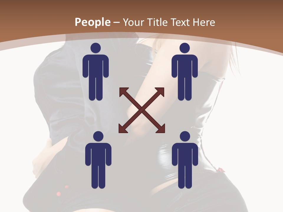 Model Hip Blonde PowerPoint Template