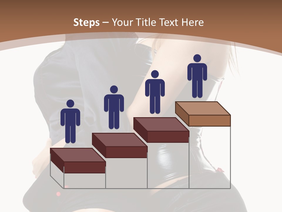 Model Hip Blonde PowerPoint Template