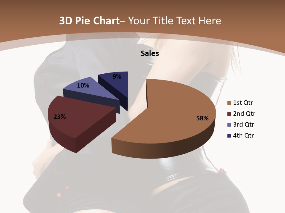 Model Hip Blonde PowerPoint Template