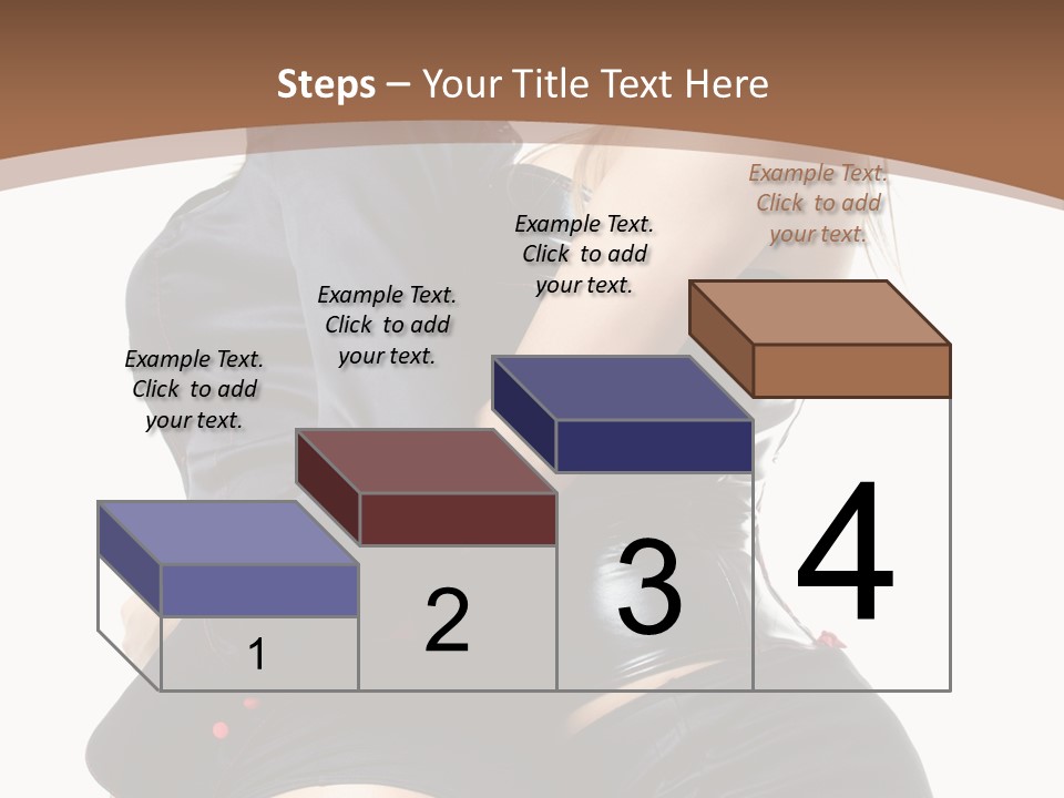 Model Hip Blonde PowerPoint Template