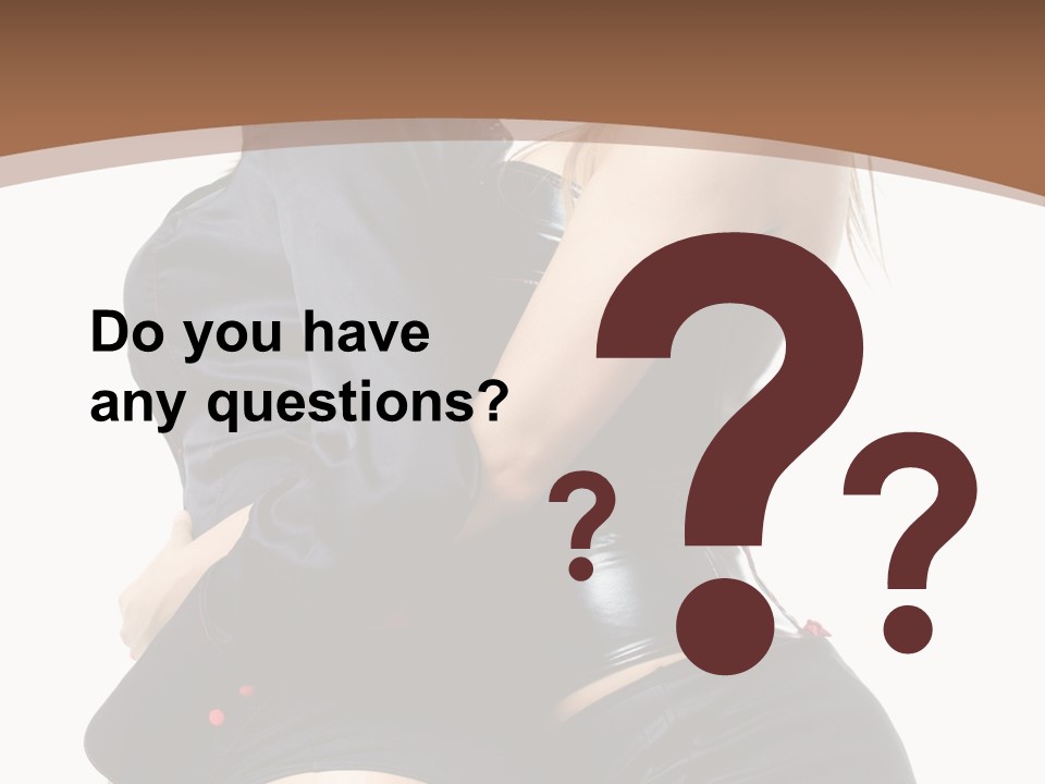 Model Hip Blonde PowerPoint Template