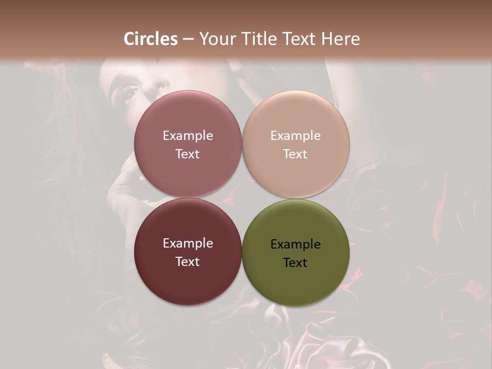 Wind Model Petals PowerPoint Template