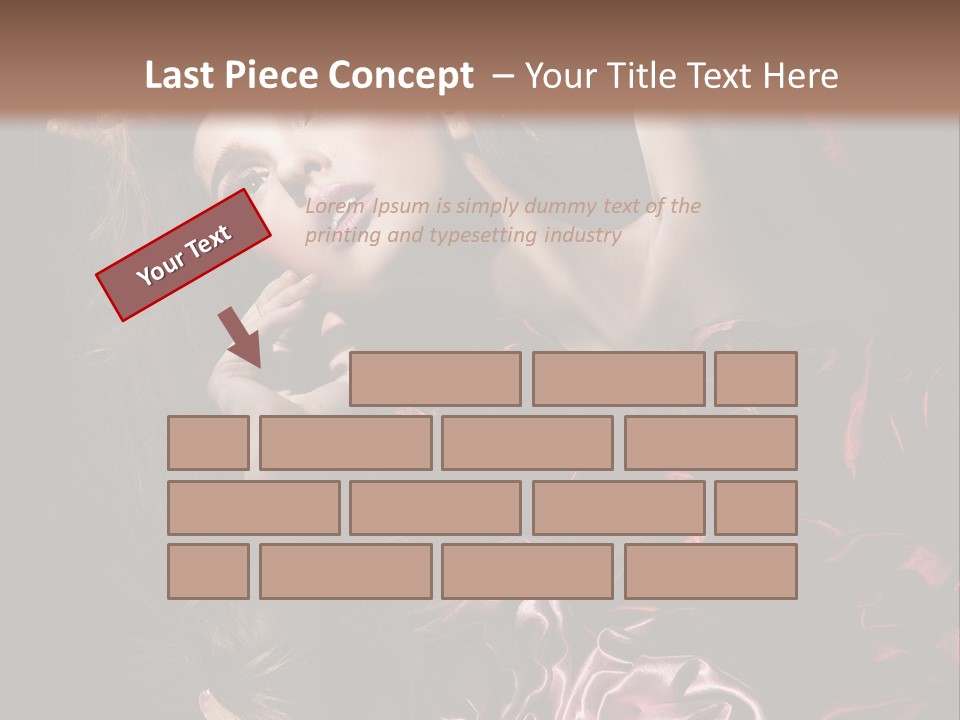 Wind Model Petals PowerPoint Template