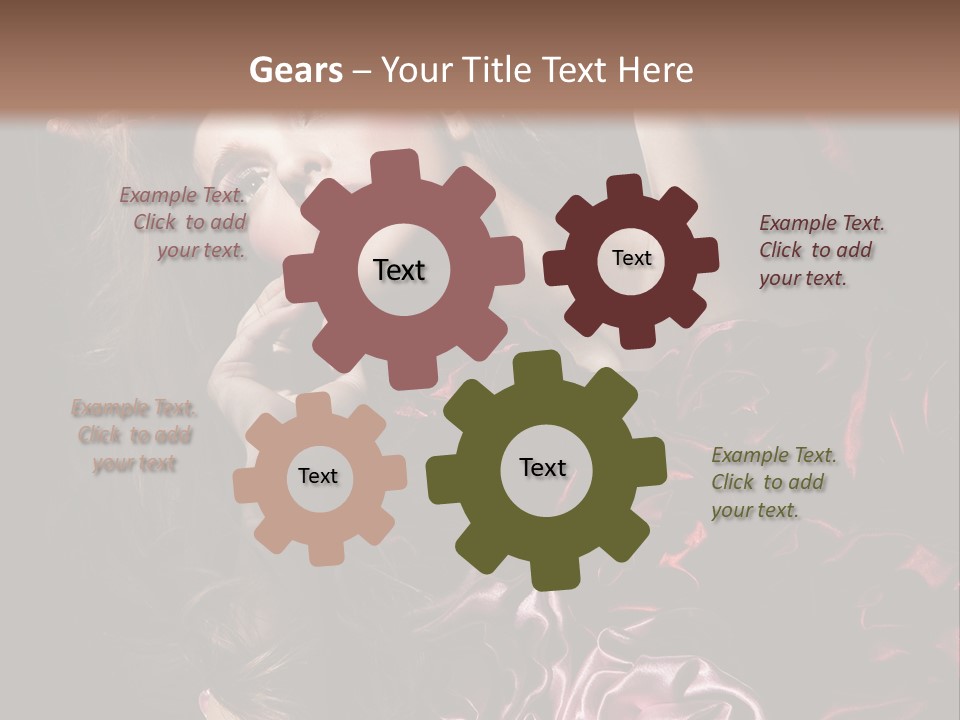 Wind Model Petals PowerPoint Template