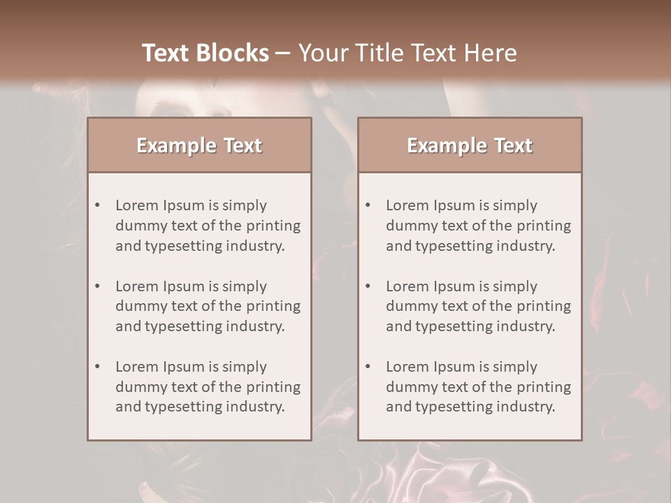 Wind Model Petals PowerPoint Template