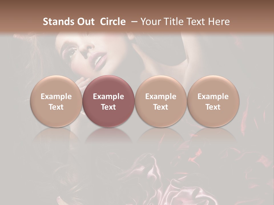 Wind Model Petals PowerPoint Template