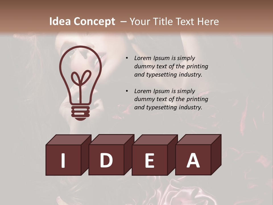 Wind Model Petals PowerPoint Template