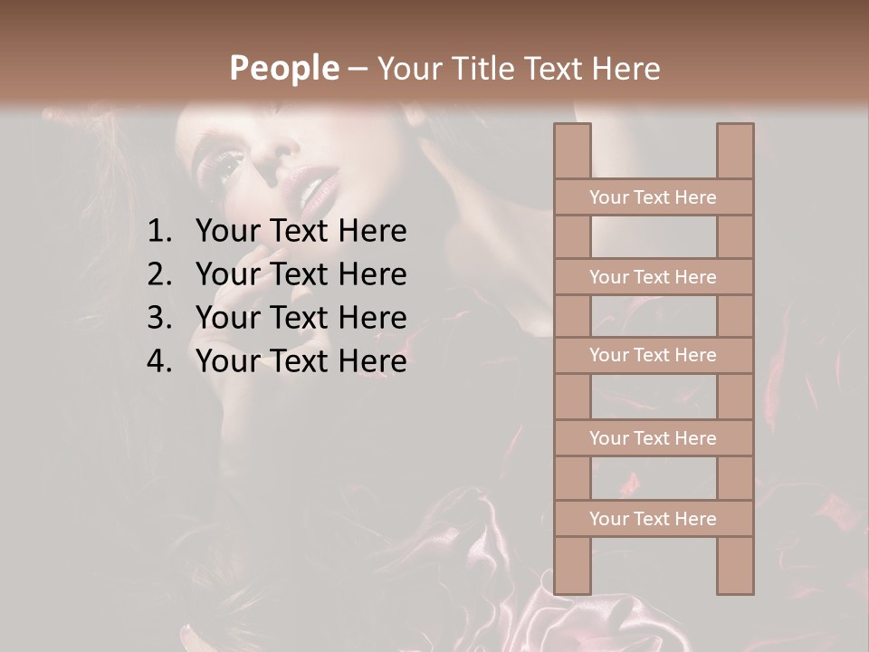 Wind Model Petals PowerPoint Template