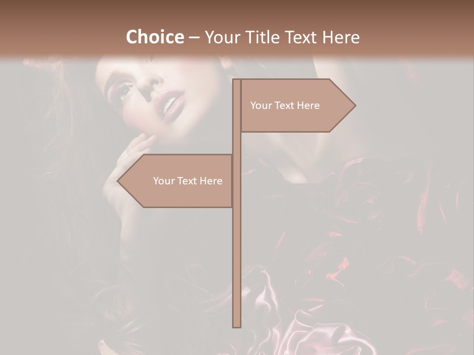 Wind Model Petals PowerPoint Template