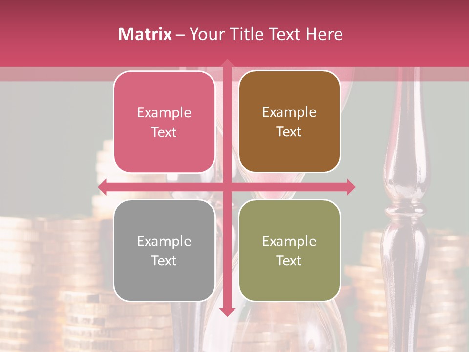 Minute Trickling Dollar PowerPoint Template