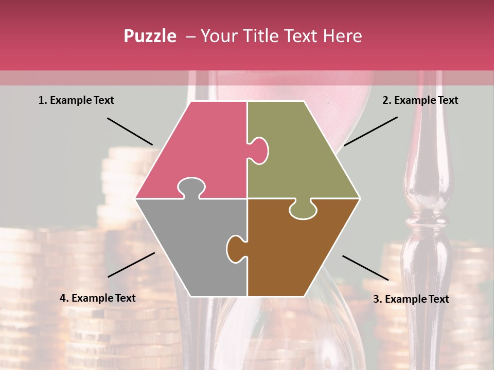 Minute Trickling Dollar PowerPoint Template