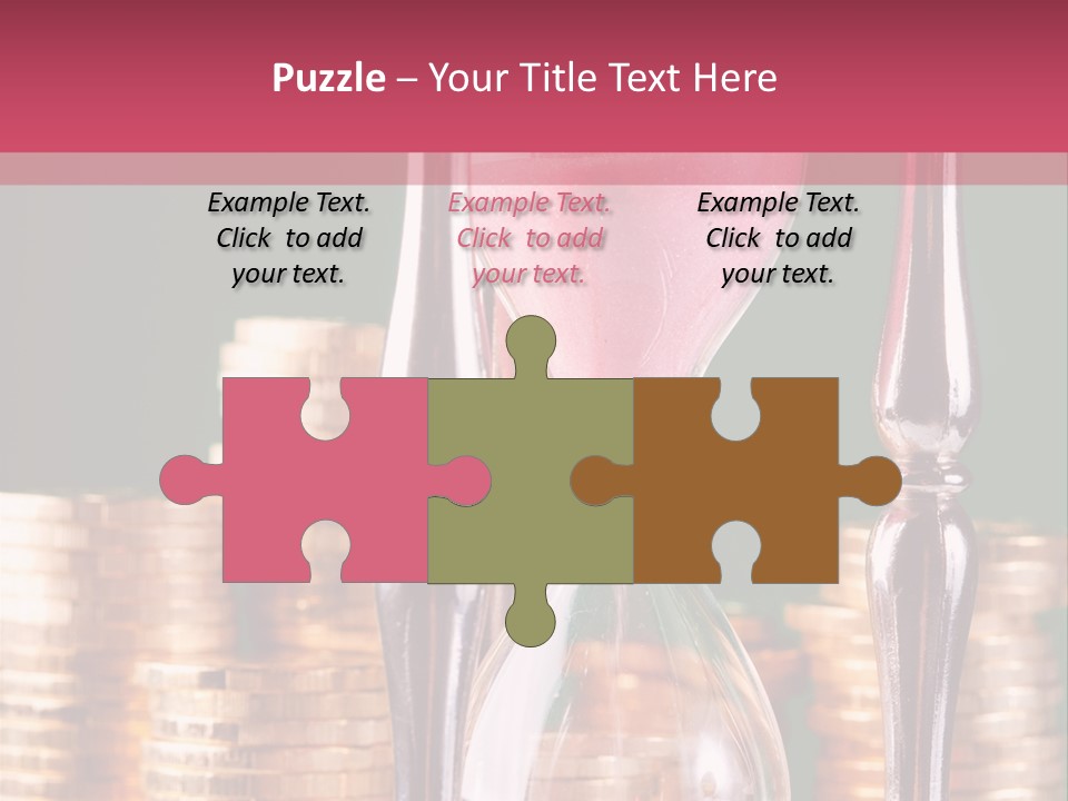 Minute Trickling Dollar PowerPoint Template