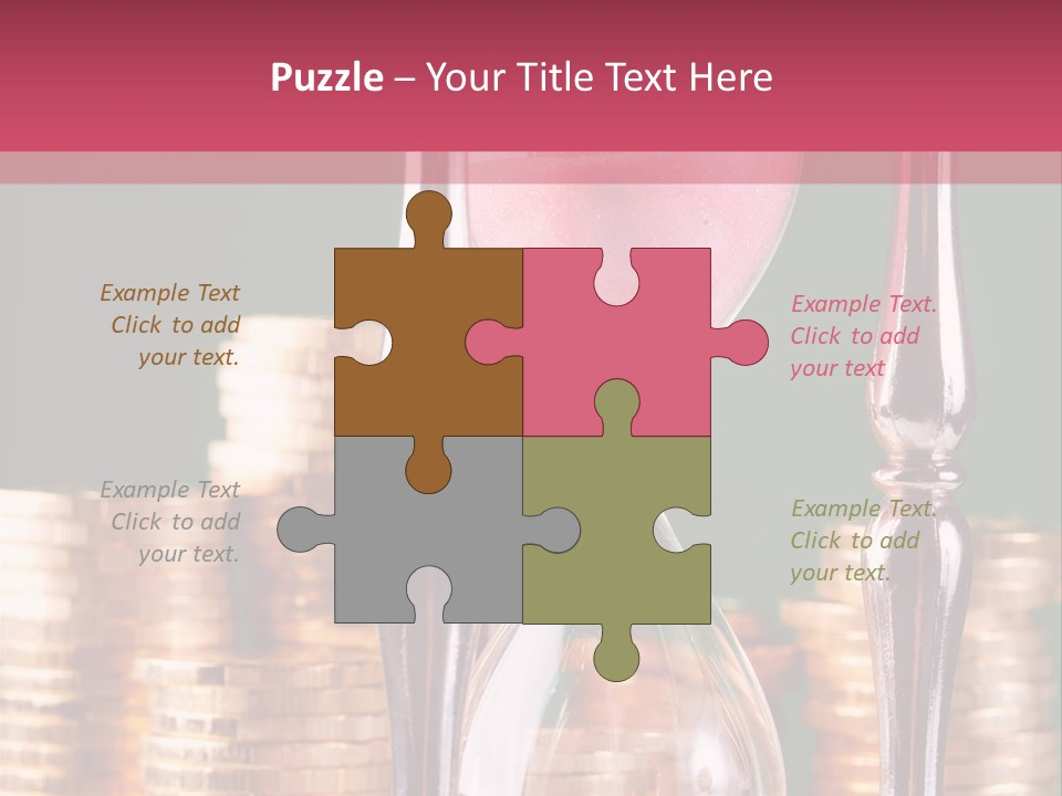 Minute Trickling Dollar PowerPoint Template