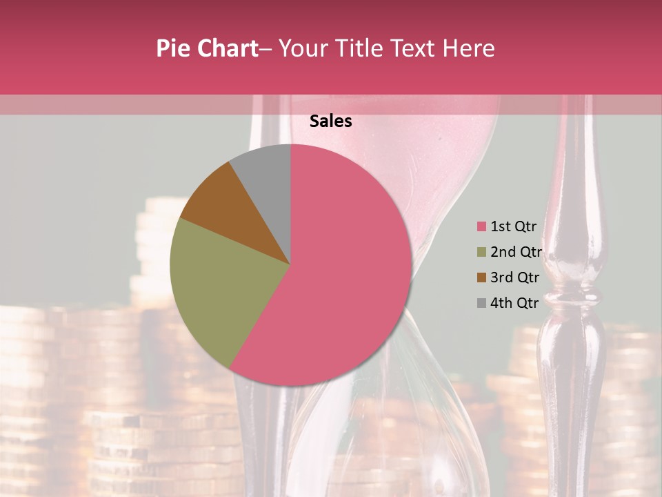 Minute Trickling Dollar PowerPoint Template