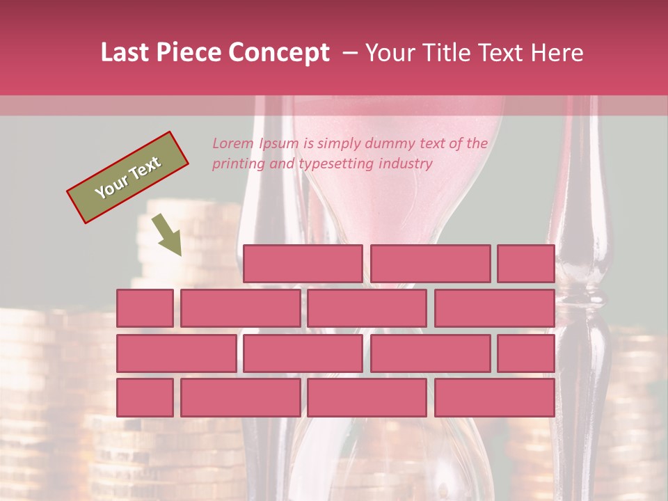 Minute Trickling Dollar PowerPoint Template