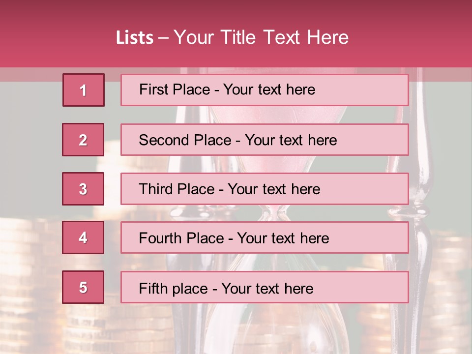 Minute Trickling Dollar PowerPoint Template