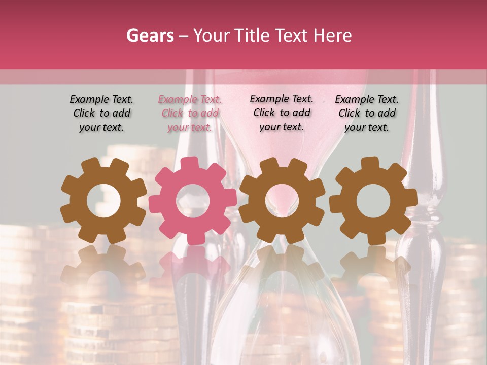 Minute Trickling Dollar PowerPoint Template