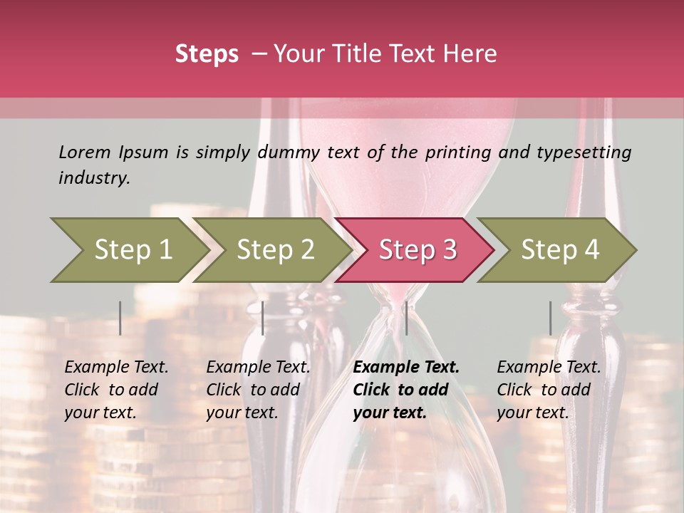 Minute Trickling Dollar PowerPoint Template