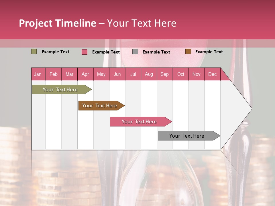 Minute Trickling Dollar PowerPoint Template