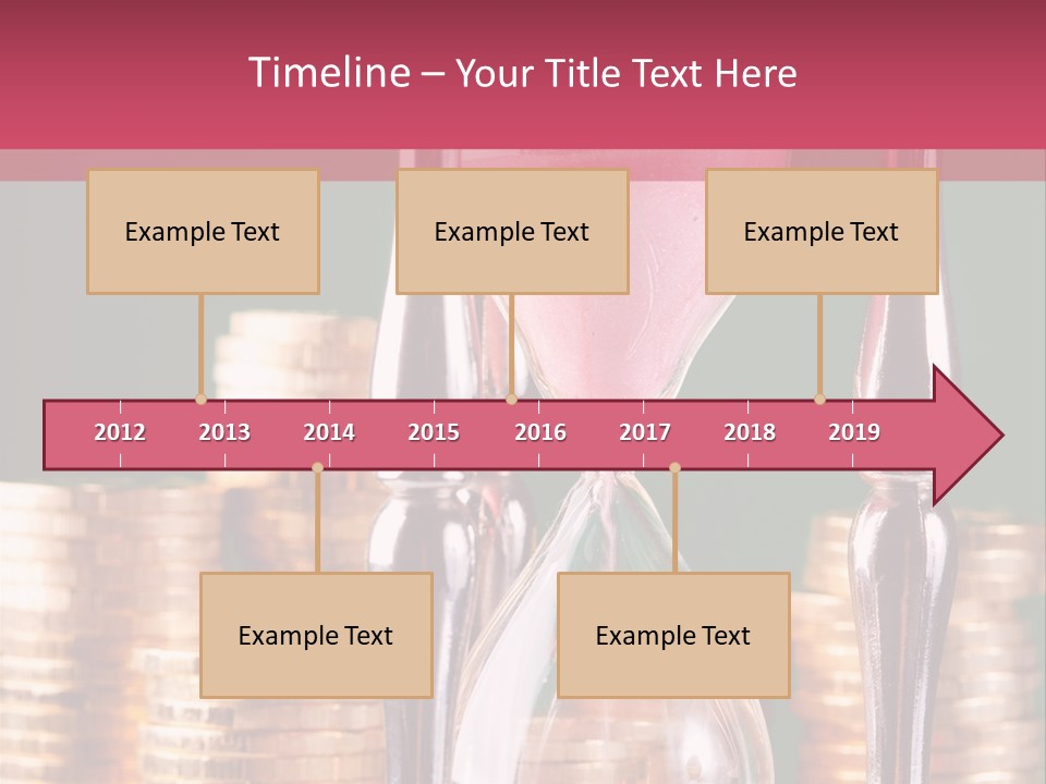 Minute Trickling Dollar PowerPoint Template