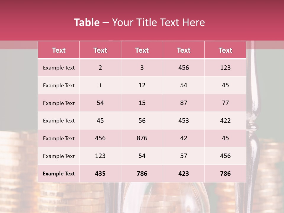 Minute Trickling Dollar PowerPoint Template