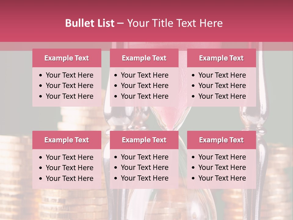 Minute Trickling Dollar PowerPoint Template