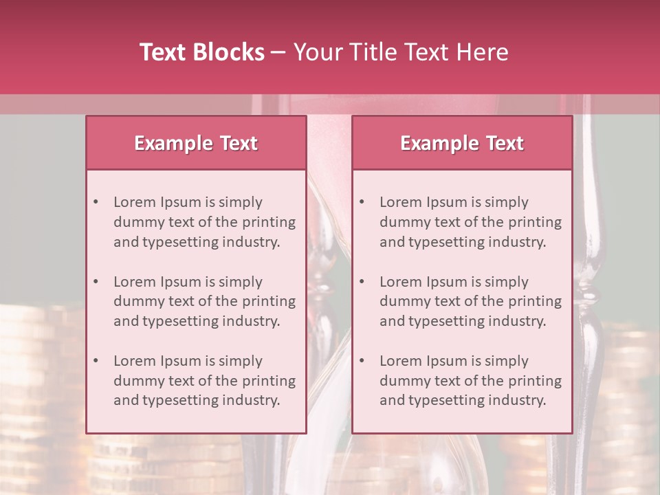 Minute Trickling Dollar PowerPoint Template