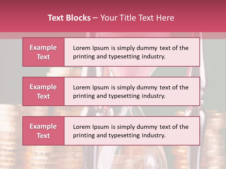 Minute Trickling Dollar PowerPoint Template