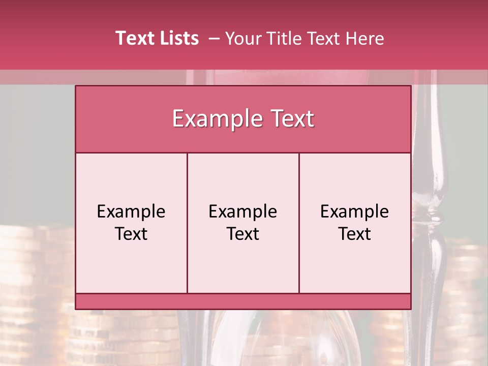 Minute Trickling Dollar PowerPoint Template
