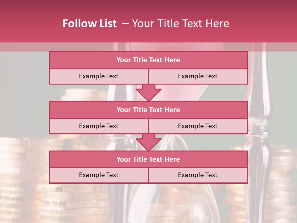 Minute Trickling Dollar PowerPoint Template