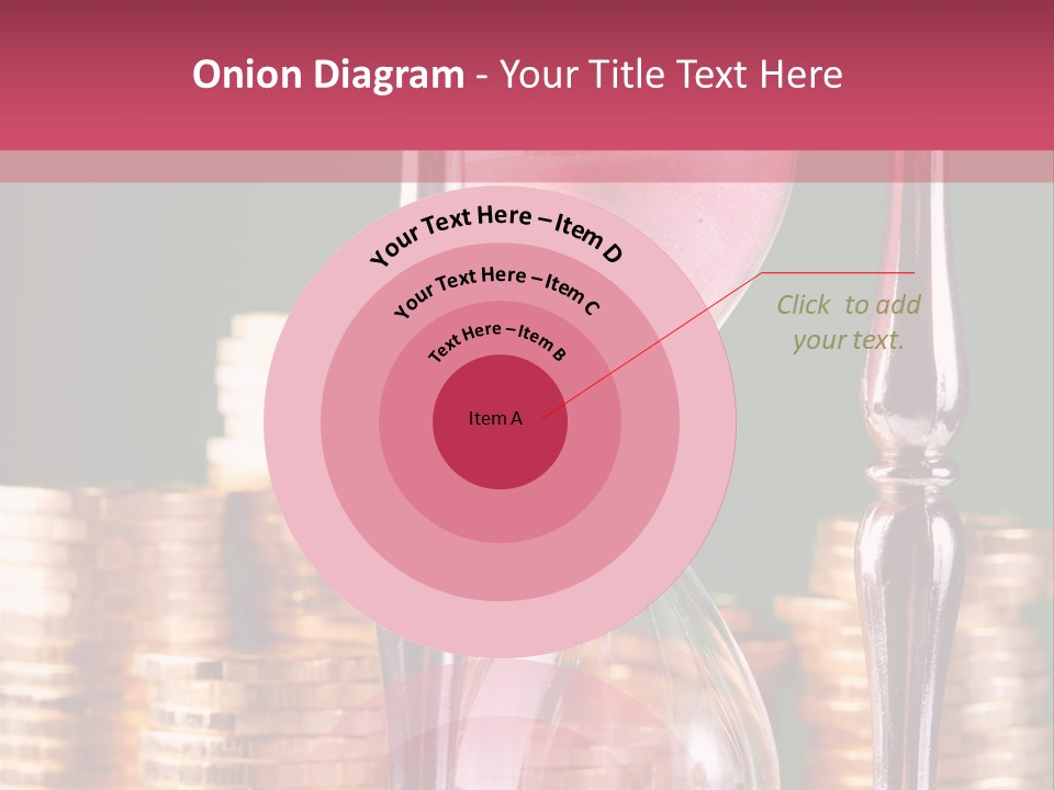 Minute Trickling Dollar PowerPoint Template