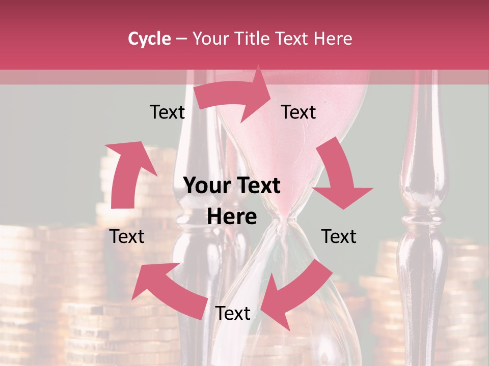 Minute Trickling Dollar PowerPoint Template