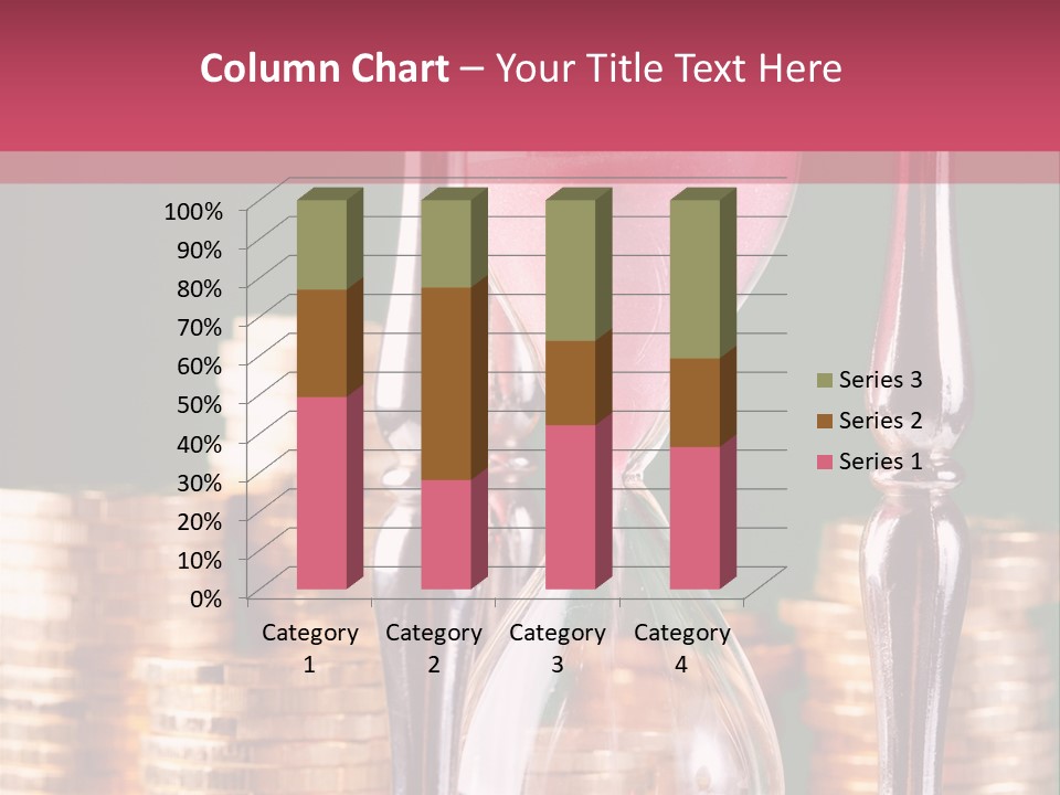 Minute Trickling Dollar PowerPoint Template