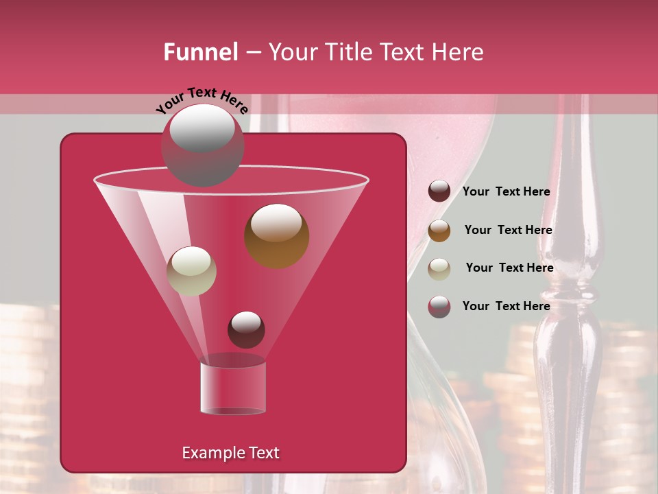 Minute Trickling Dollar PowerPoint Template