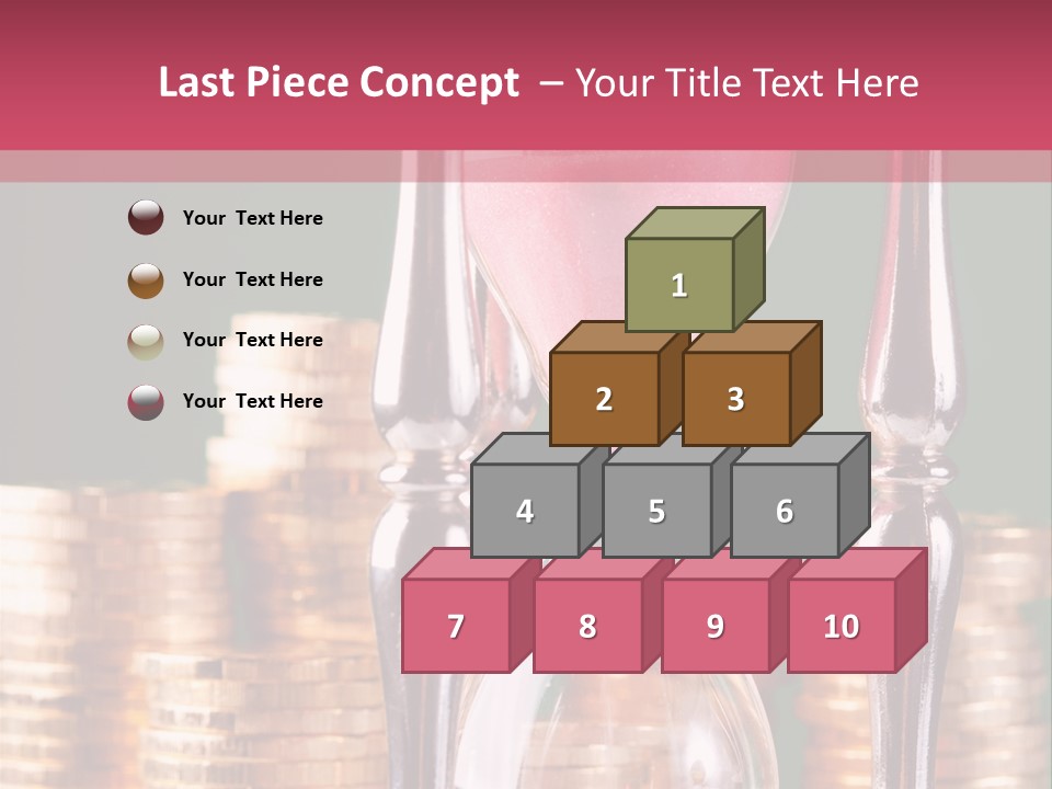 Minute Trickling Dollar PowerPoint Template