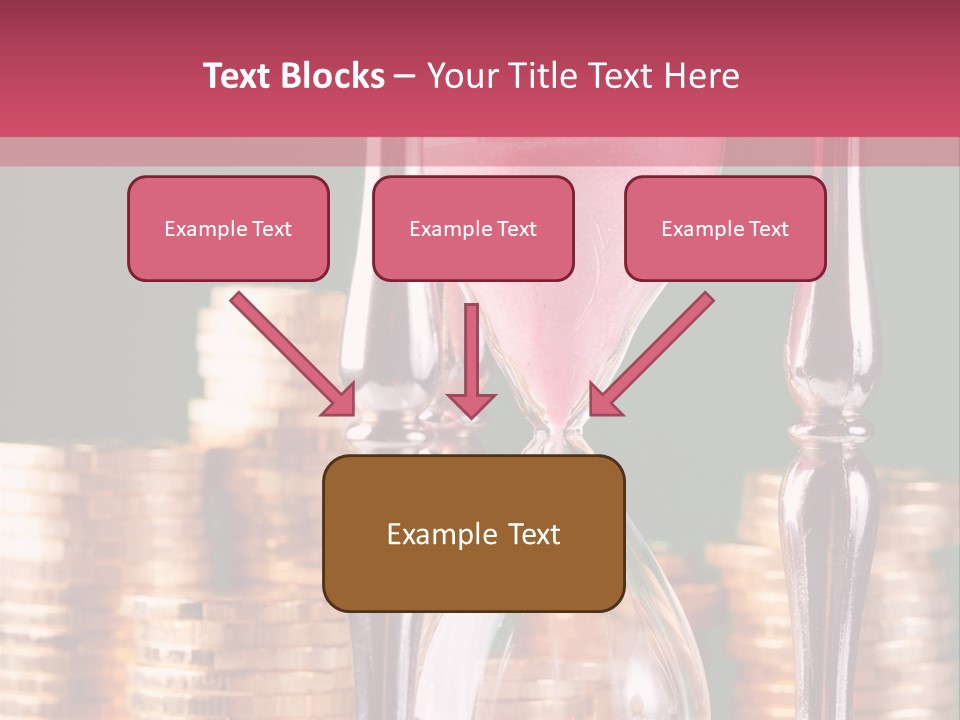 Minute Trickling Dollar PowerPoint Template