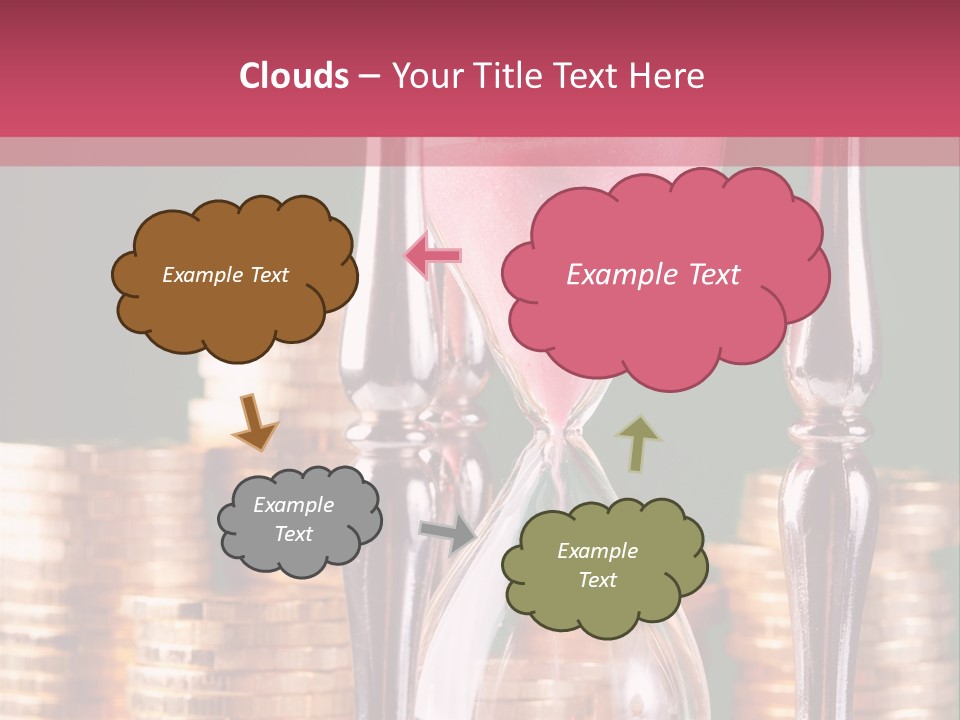 Minute Trickling Dollar PowerPoint Template