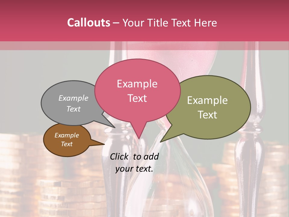 Minute Trickling Dollar PowerPoint Template