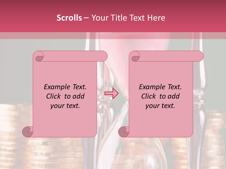 Minute Trickling Dollar PowerPoint Template