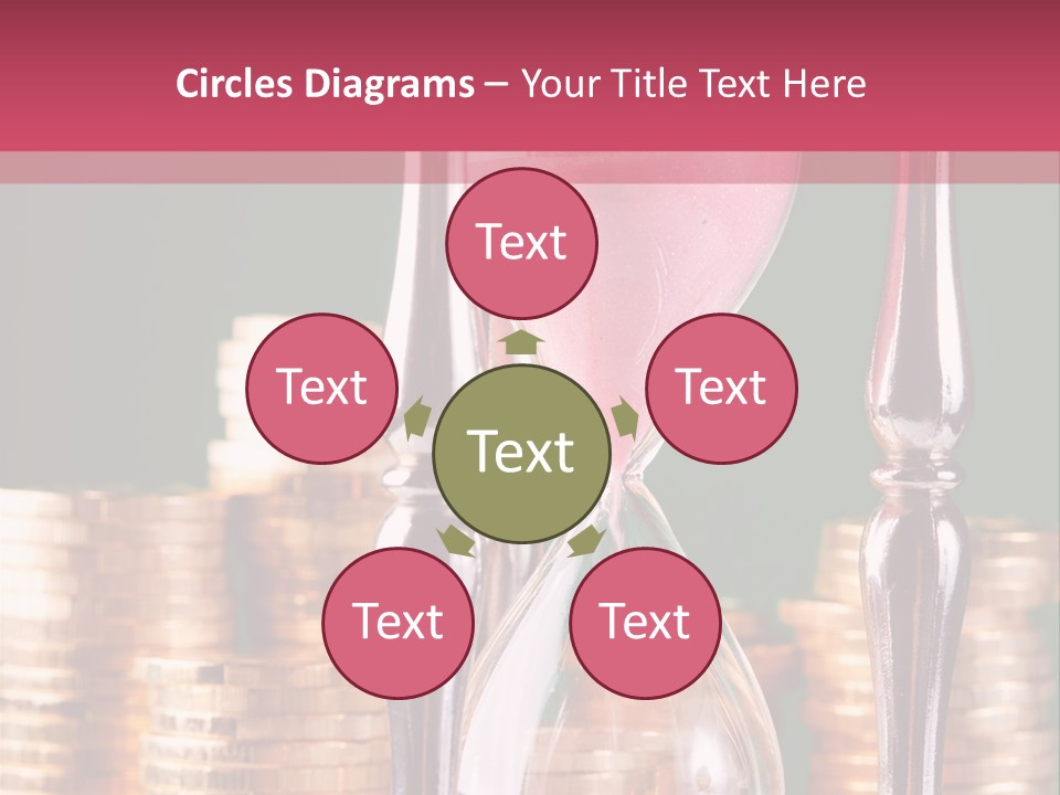 Minute Trickling Dollar PowerPoint Template