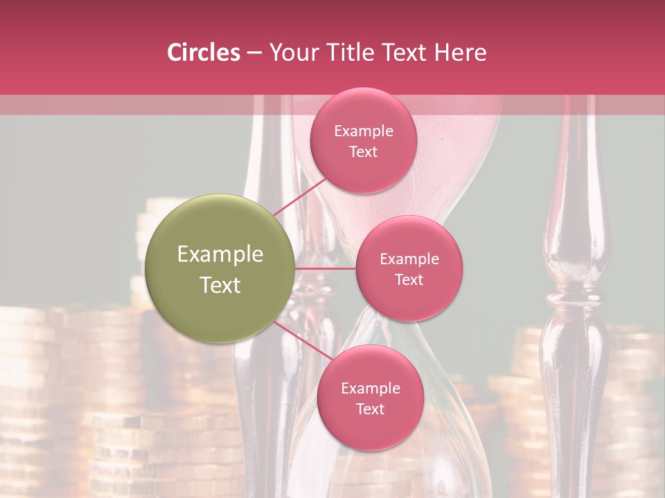 Minute Trickling Dollar PowerPoint Template