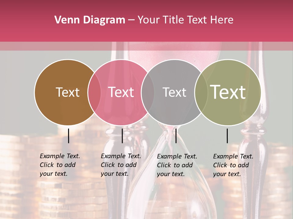 Minute Trickling Dollar PowerPoint Template