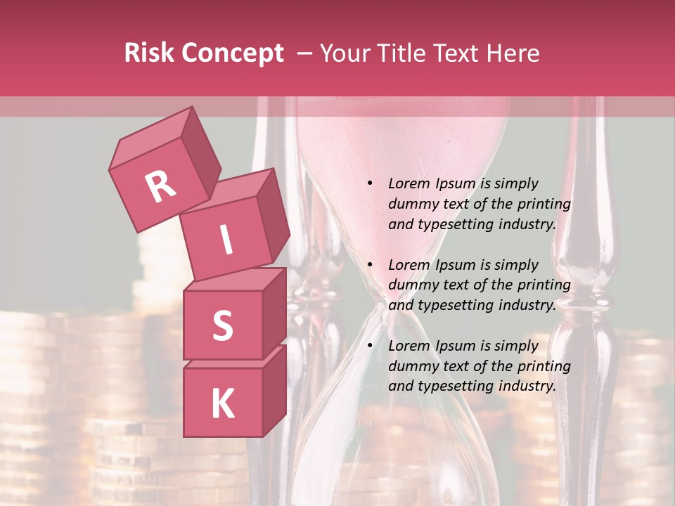 Minute Trickling Dollar PowerPoint Template