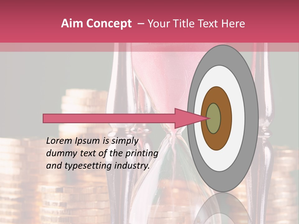 Minute Trickling Dollar PowerPoint Template