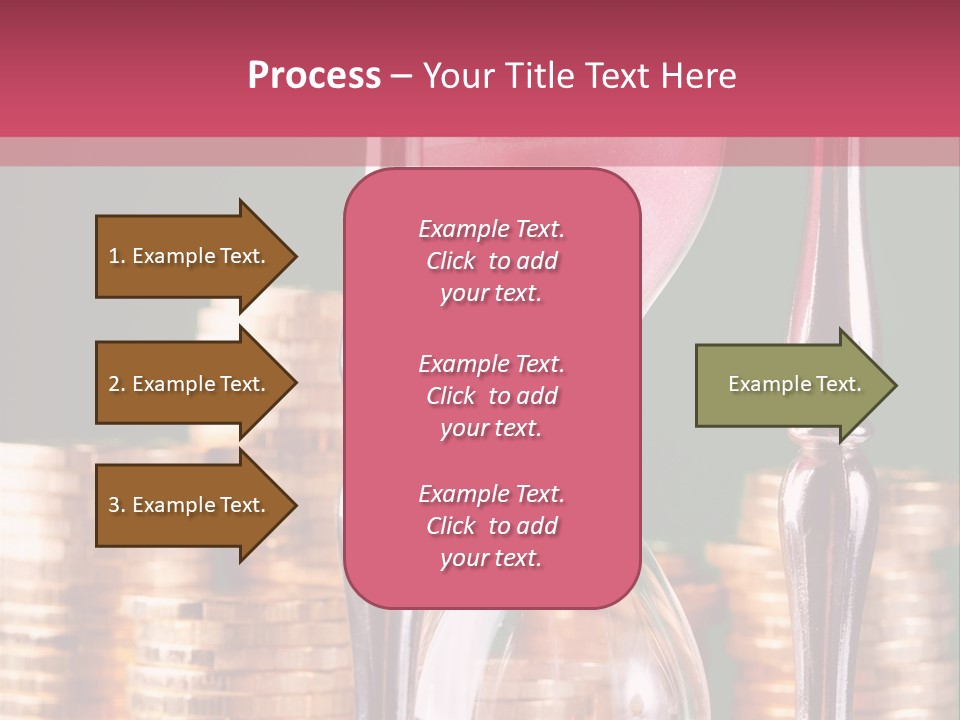 Minute Trickling Dollar PowerPoint Template