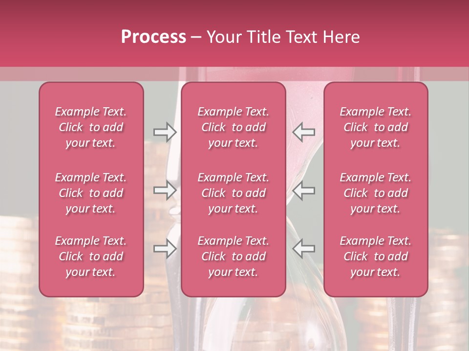 Minute Trickling Dollar PowerPoint Template