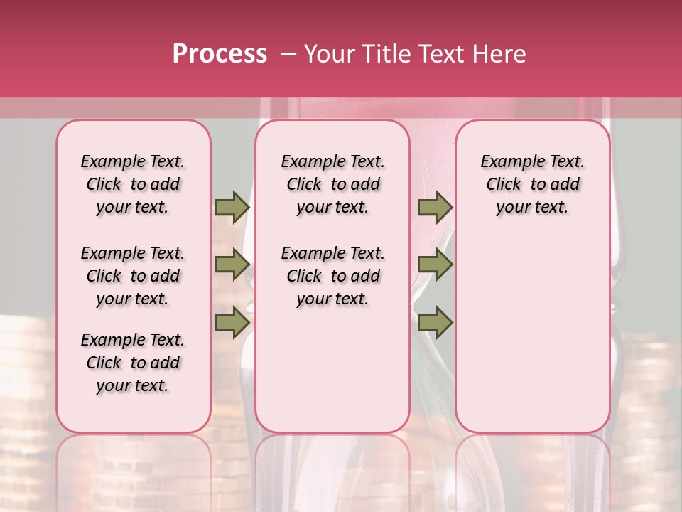 Minute Trickling Dollar PowerPoint Template