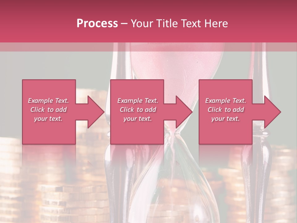 Minute Trickling Dollar PowerPoint Template